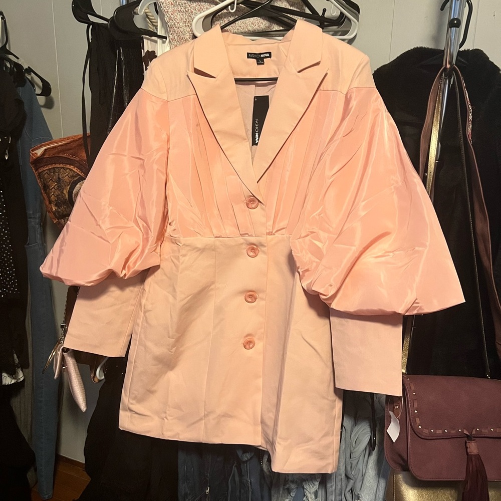 Pink/Blush Blazer Dress